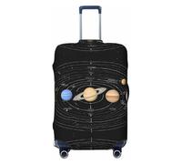 UJHBGTYVCX Exploring The Solar System Universal Suitcase Cover â€“ Stylish Protective Bag Cover for Travel & Business Luggage â€“ Double-Sided Print Design with Elastic Material