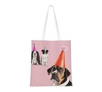 UJHBGTYVCX French Bulldogs Stylish Totes With Full-Print Design â€“ Lightweight 100% Polyester Canvas Bag For Daily Use, School, And Shopping
