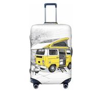 UJHBGTYVCX Happy Campers Universal Suitcase Cover - Stylish Protective Bag Cover for Travel & Business Luggage - Double-Sided Print Design with Elastic Material