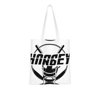 UJHBGTYVCX Hockey Stylish Totes With Full-Print Design – Lightweight 100% Polyester Canvas Bag For Daily Use, School, And Shopping
