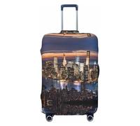 UJHBGTYVCX Hong Kong Universal Suitcase Cover â€“ Stylish Protective Bag Cover for Travel & Business Luggage â€“ Double-Sided Print Design with Elastic Material