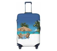 UJHBGTYVCX Jamaica Beach Universal Suitcase Cover â€“ Stylish Protective Bag Cover for Travel & Business Luggage â€“ Double-Sided Print Design with Elastic Material