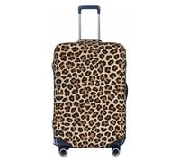 UJHBGTYVCX Leopard Patterned Wallpaper Universal Suitcase Cover â€“ Stylish Protective Bag Cover for Travel & Business Luggage â€“ Double-Sided Print Design with Elastic Material