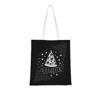 UJHBGTYVCX Pizza Constellation Stylish Totes With Full-Print Design â€“ Lightweight 100% Polyester Canvas Bag For Daily Use, School, And Shopping
