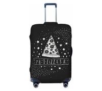UJHBGTYVCX Pizza Constellation Universal Suitcase Cover â€“ Stylish Protective Bag Cover for Travel & Business Luggage â€“ Double-Sided Print Design with Elastic Material