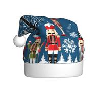 UJHBGTYVCX Women'S Nutcracker Ballet Xmas Dance Printed Santa Hat For Xmas Party, New Year Supplies, Festive Decor