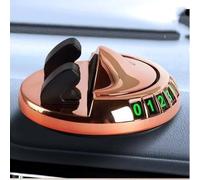 UJHKAQVGT Car Mobile Phone Holder, Three-in-one Multi-Function with Hidden Number Plate, 360-degree Rotation of The Non-Slip pad Base, Universal Mobile Phone Navigation Rack in The car