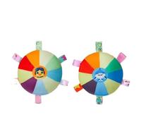 UJHKAQVGT Dog Plush Sounding Frisbee Toy, bite-Resistant tug-of-war Interactive Training Flying Saucer, Cute Animal Shape with Bell, pet self-Fun Toy, a Variety of Combinations are Available