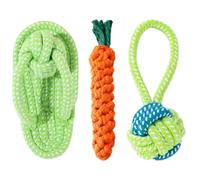 UJHKAQVGT Dog Toy Set, Grind-Resistant Tooth Cleaning Toy Combination, pet self-Fun and Boredom Interactive Toy, Multi-Specification Package Optional (Including Plush/Cotton Rope/Leaking Food Ball)
