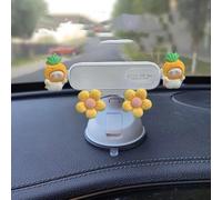 UJHKAQVGT Girls' car Mobile Phone Holder, Cute Cartoon Mobile Phone Holder, Powerful Suction Cup/Dual-Purpose Base, Universal for car Dashboard windshields, and Can't Shake The Muse Exclusive Model.