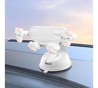 UJHKAQVGT Girls' car Mobile Phone Holder, Cute Cartoon Mobile Phone Holder, Powerful Suction Cup/Dual-Purpose Base, Universal for car Dashboard windshields, and Can't Shake The Muse Exclusive Model.