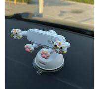 UJHKAQVGT Girls' car Mobile Phone Holder, Cute Cartoon Mobile Phone Holder, Powerful Suction Cup/Dual-Purpose Base, Universal for car Dashboard windshields, and Can't Shake The Muse Exclusive Model.