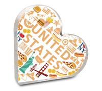 UJIMS America Landmarks Themed Gift United States Desktop Ornament USA Travel Souvenirs America Trip Vacation Gift (USDesktop)