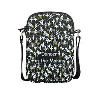 UJIMS Ballet Dancer Gifts Ballerina Crossbody Bag Dance Recital Gifts Dance Teams Dance Lover Gift, Balletcb