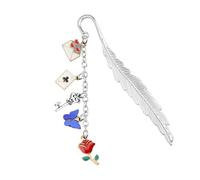 UJIMS Caraval Book Merch Fantasy Magic Book Lover Charmed Bookmarks The Caraval Series Book Fans Jewelry (CRose Bookmark)