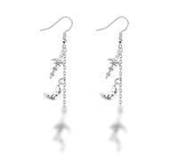 UJIMS Cassian Fandom Inspired Bookish Warrior Charm Earrings Book Lovers Reading Gift SJMaass Reader Gifts, Stainless Steel, goldstone