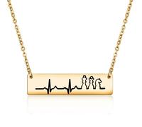 UJIMS Chess Players Gift Chess Lovers Necklace Chess Jewelry for Chess Team Chess Master Board Game Lover Gift, 1, Stainless Steel, Rhinestone