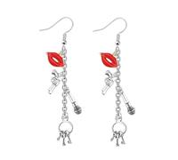 UJIMS Chicago Musical Inspired Gift Chicago Musical Earrings Musical Theatre Fans Gift Chicago Musical Merch, 1, Stainless Steel, goldstone