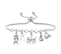 UJIMS Circus Themed Showman Inspired Gifts Showman Musical Bracelet Circus Party Fans Gift Musical Theater Merch, Standard, Stainless Steel, no gemstone