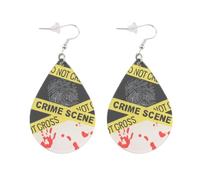 UJIMS Forensic Scientist Gifts Crime Scene Investigator Earrings CSI Police Gift Investigation Analysts Specialist Gift, 1, Stainless Steel, Rhinestone