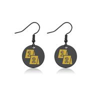 UJIMS Forensics Scientist Gift Fingerprints Earrings Science Investigator Jewelry CSI Crime Scene Criminologist Earrings, 1, Stainless Steel, Rhinestone