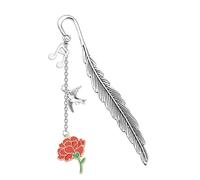 UJIMS Hadestown Merchandise Hadestown Musical Red Flower Bookmarks for Her Broadway Musical Gift Musical Lovers Gifts (MusicalRedFlowerBookmarks)