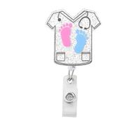 UJIMS Labor and Delivery Nurse Appreciation Gifts OBGYN Retractable Badge Nurse Day Gift NICU Nurse Badge, Standard, Stainless Steel, no gemstone