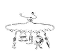 UJIMS Mary Movie Inspired Gifts Music Lover Bracelet Poppin Flying Umbrella Fans Gifts Fairy Stories Fan Jewelry, 20, Stainless Steel, no gemstone