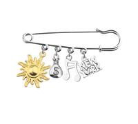 UJIMS Musical Inspired Gift Orphans Musical Brooch Orphan Theater Gift Theatre Fans Jewelry Music Lover Jewelry, 1, Stainless Steel, stainless steel