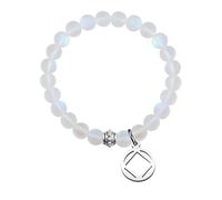 UJIMS Narcotics Anonymous Bracelet NA Sobriety Symbol Earrings 12 Step Addict Jewelry New Beginnings Gift, 6.0 cm in diameter, Stainless Steel, stainless-steel