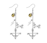 UJIMS PJ Book Lover Gift Camp Half Charm Blood Earrings Bookish Gifts Greek Mythology Gift PJ Movie Merch, 1, Stainless Steel, No Gemstone