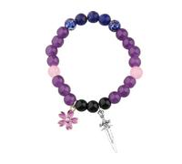 UJIMS Powerless Book Merch Dagger and Flower Charm Bracelet Romantasy Reading Gifts Special Edition Book Gift (PowerlessBraceletcard)