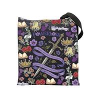 UJIMS Powerless Book Merch Romantic Book Lover Shoulder Bag Fantasy Novels Romantasy Gift Powerless Fans Tote Bag, Powerpurplebag, Modern