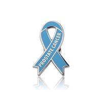 UJIMS Prostate Cancer Awareness Gifts Light Blue Awareness Ribbon Enamel Lapel Pin Chronic Illness Awareness Jewelry, Stainless Steel, stainless steel