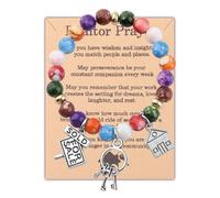 UJIMS Realtor Bracelet Real Estate Agents Prayer Jewelry Thank You Salesman Gift Real Estate Broker Gifts, 20, Stainless Steel, no gemstone