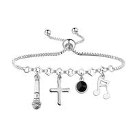 UJIMS Sister Act The Musical Merchandise Sister Musical Inspired Charm Bracelet Musical Comedy Gift, Standard, Stainless Steel, no gemstone