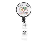 UJIMS Teacher Gifts for Women Can’t Talk Right Now Doing Teacher Stuff Teaching Assistant Badge Holder Back to School Gifts (TeacherBadge)