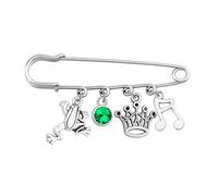 UJIMS Tiana Princess Charm Brooch Princess The Frog Inspired Gift Cartoon Movie Merchandise Gift For Movie Fans Fairy Story Gift, 1, Stainless Steel, stainless steel