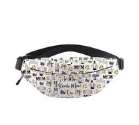 UJIMS Volleyball Gifts for Coach Players Volleyball Mom Belt Bag Volleyball Theme Gift Volleyball Lover Waist Pack Bag, volleyballBeltBag, L, Large Fanny Pack(4 Zipper Pockets)