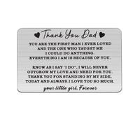 UJIMS Wedding Gifts for Dad Wedding Wallet Card from Daughter Son Father of the Bride Gifts Weddings Keepsake (DADweddingCard)