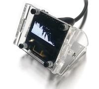 Ujjdwiurgh 0.96 Inch OLED Screen for Audio Spectrum Analysis, Music Rhythm, and VU Meter with Voice Control