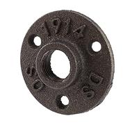 Ujjdwiurgh 1/2 Inch Black Cast Iron Pipe Fittings Floor Flange Threaded