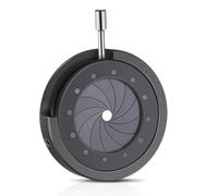 Ujjdwiurgh 1-20MM Optical Aperture Module Adjustable Manual Aperture SK20 Variable Aperture Aperture Seat, with Stand