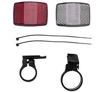 Ujjdwiurgh 1 Pair Cycle Bicycle Bike Light Reflector Rear Front For Handlebar & Saddle Bar