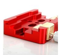 Ujjdwiurgh 1 PCS Dual-Purpose Big Dovetail Slot Upgraded Double Groove Double Bolt Fixed Red Metal Astronomical Telescope Accessory Shrew