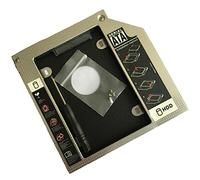 Ujjdwiurgh 1 PCS Laptop with Built-in Optical Drive 2.5-Inch Mechanical Ssd Solid-State Drive Bracket Aluminum Alloy High Performance Black (9.5Mm)