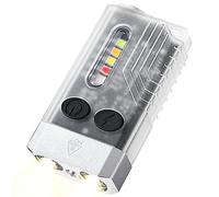 Ujjdwiurgh 1 PCS Mini LED Keychain Flashlight, Rechargeable Small Powerful Torch IPX4 with 14 Modes