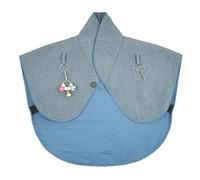 Ujjdwiurgh 1 PCS Parrot Anti-Scratch Shawl Shoulder Protector Blue Multifunctional High Collar Shoulder Stand for Bird