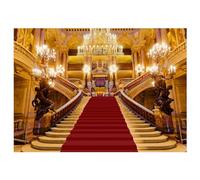 Ujjdwiurgh 1 PCS Vinyl 210X150cm Luxury Palace Photography Backdrops Chandelier Arches Hotel Backdrops