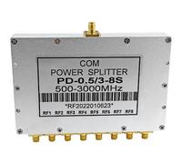 Ujjdwiurgh 1 Piece 8 Way SMA Power Splitter SMA Female Power Divider Signal Cable Splitter Female Divider Distributor